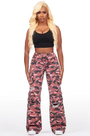 jahmani grey wash wide leg jean
