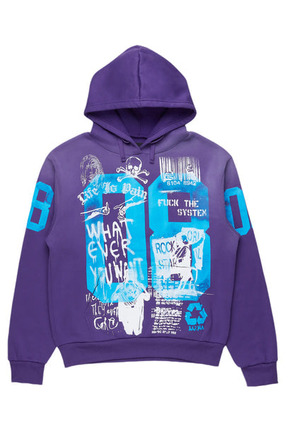 Kamille Purple Oversized Hoodie – Cozy & Trendy