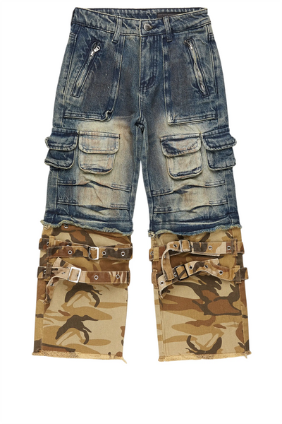 boys exxus dark grey baggy fit jean