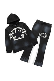 girls khaly black track set