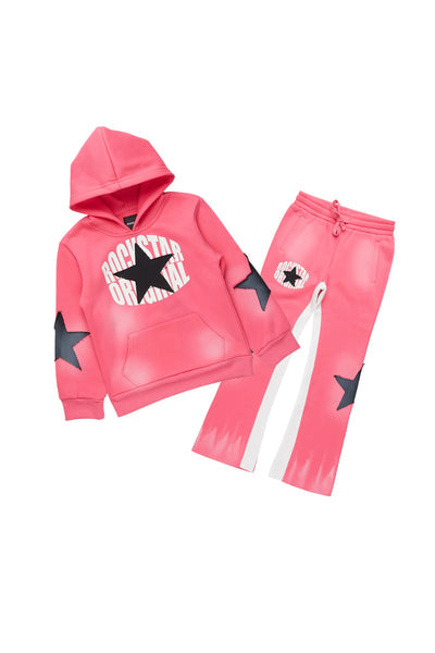 girls khaly green track set