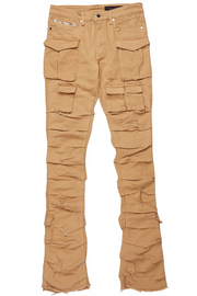gentry blue stacked flare jean