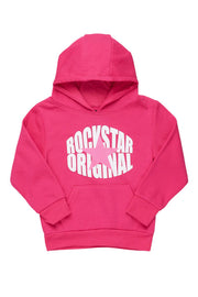 Girls Mia Vintage Green Graphic Hoodie – Trendy & Cozy