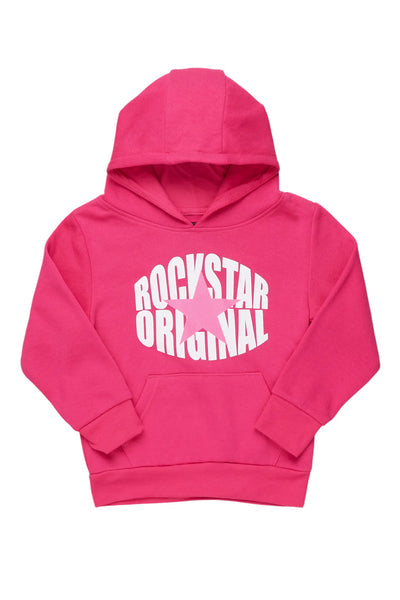 Girls Mia Vintage Green Graphic Hoodie – Trendy & Cozy