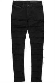 waylon rustic blue frayed slim fit jean