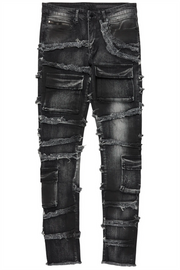 yves grey skinny cargo jean