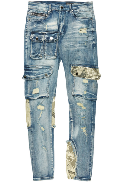 zeta blue slim fit jeans