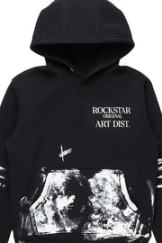 boys filip black graphic hoodie