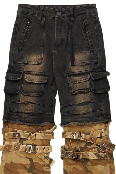 boys exxus dark grey baggy fit jean