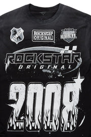 Amos black/white long sleeve graphic t-shirt