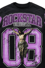 Tariqa Black/Purple Double Layer Tee – Streetwear