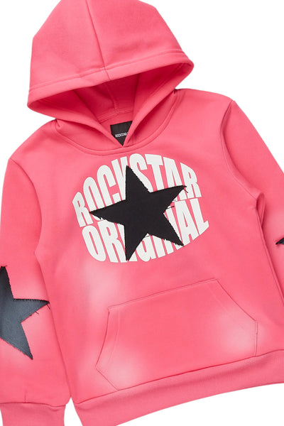 girls khaly black/red track set