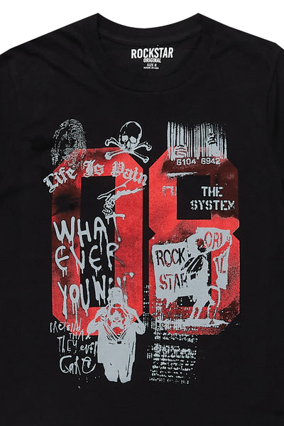 boys beau white/purple graphic t-shirt