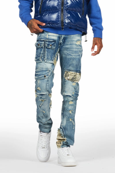 zeta blue slim fit jeans