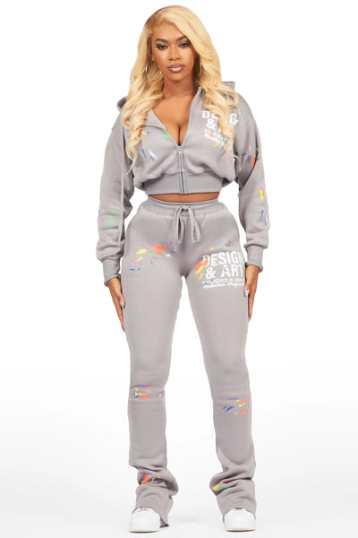 kristiane navy crop super stacked trackset
