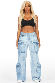 corrie black baggy cargo jean