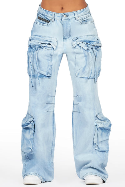 corrie black baggy cargo jean